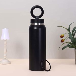 316 Stainless Steel Insulated Water Bottle Pop-Up Lid Portable Thermal Bottle <b>Large</b> Capacity Food Grade Travel <b>Mug</b> - Product Image 3