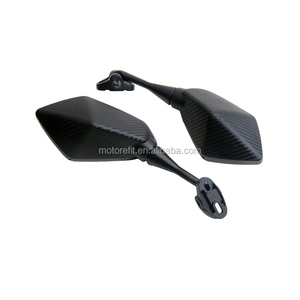 Motorefitรถจักรยานยนต์กระจกCowhideซ้ายและขวาชุดCBR250R CBR600RR Nkr974 (รูปแบบคาร์บอน),สีดำ - Product Image 5