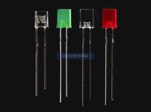 <strong>2</strong> <strong>3</strong> 4 <strong>2</strong> 5 7mm straight insertion <strong>square</strong> LED beads LEDs white red blue emerald green ye - Product Image 4