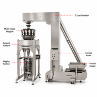 Machine d'emballage automatique avec pesage pour fleurs de chrysanthème, graines de chanvre, noix mélangées, riz - Système d'emballage