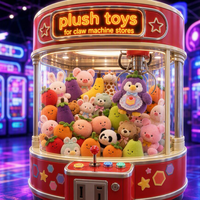 Peluche chauve-souris Pastel Goth pour machine à griffes, vente en gros, animaux en peluche doux, prix de jeu d'arcade, recharges pour machine à griffes pour enfants