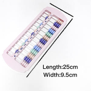 Herramienta aritmética escolar portátil de 13 varillas de plástico para niños, ayuda para el aprendizaje de matemáticas, cálculo amigable, divertido, Ábaco para niños - Product Image 4