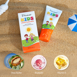 <span class=keywords><strong>Protector</strong></span> <span class=keywords><strong>Solar</strong></span> Deportivo para Niños Disaar con Manteca de Karité, SPF60+, Vitamina E, Alta Protección, Formación Rápida de Película, Resistente al Agua y al Sudor - Product Image 4