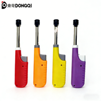 Nouvel Arrivage – Briquet Électronique Rétractable Style Américain en Plastique, au Butane, pour Barbecue, Cuisine et Camping, Rechargeable et Durable