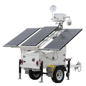 Sử dụng rộng rãi Chất lượng cao di động xách tay năng lượng mặt trời Trailer cho camera an ninh Hệ thống camera CCTV - Product Image 3