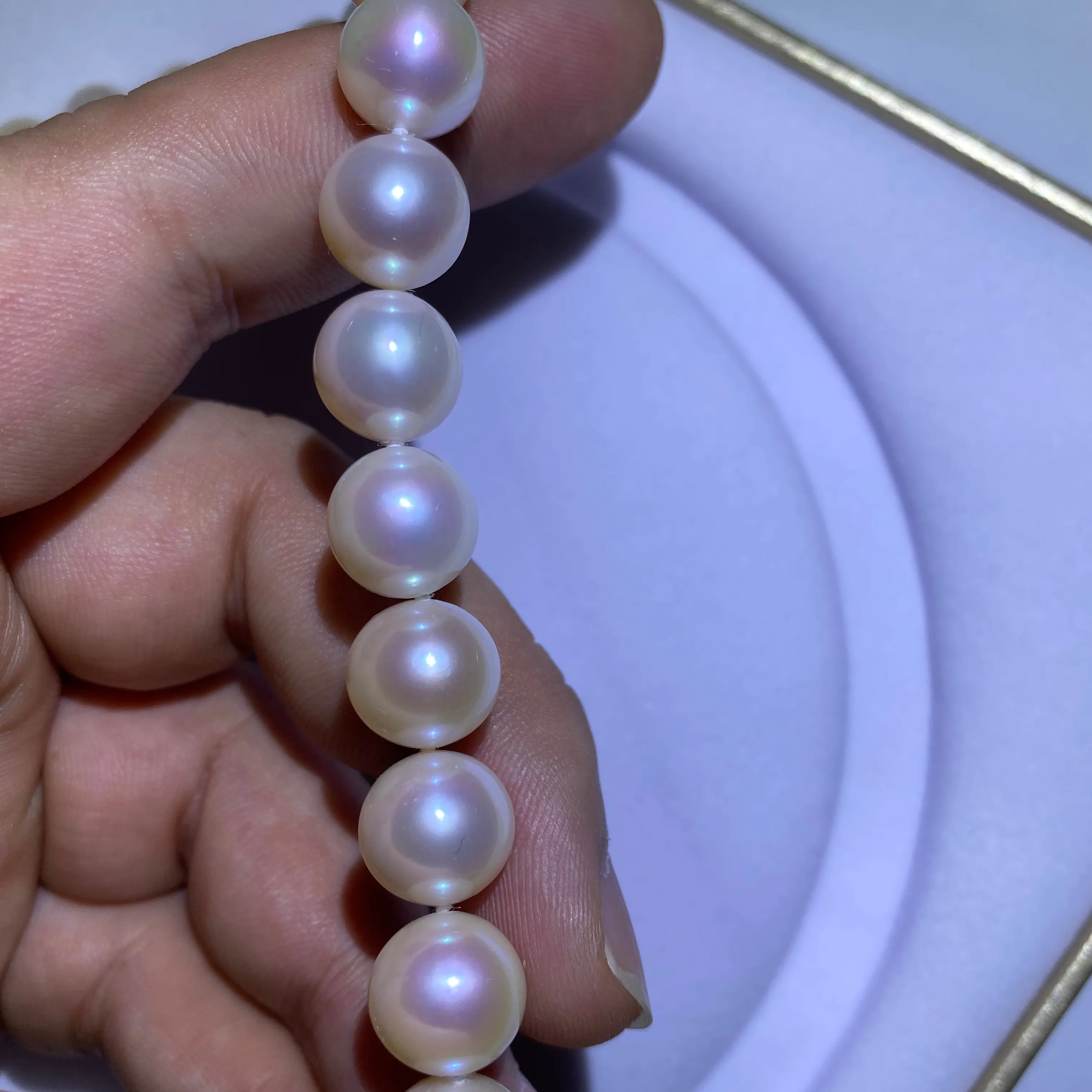 100% natural freshwater pearl strand 3-12m 3A/4A/5A best quality strands into 14/18k gold or silver fresh water pearl necklace