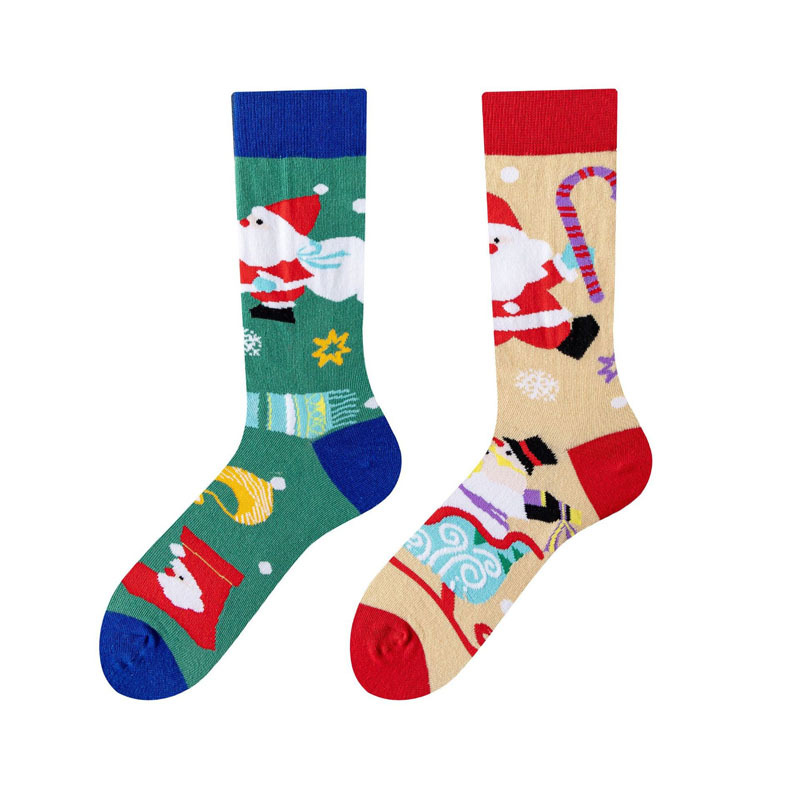 OEM Ab Contrast Cartoon Novelty Women Crew Socks Creativity Custom Design Socks