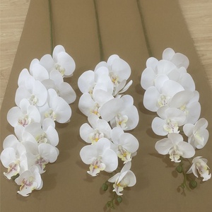 Orquídeas artificiales de látex para decoración de boda, orquídeas artificiales de mariposas de tacto Real, venta al por mayor - Product Image 2