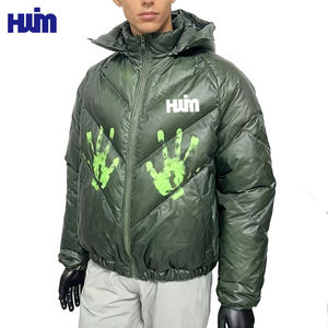 पुरुषों के सर्दियों के विंडप्रूफ गर्म थर्मोक्रोमैटिक मोटी पंजा गर्मी प्रतिक्रियाशील तापमान संवेदन रंग थर्मोसोम प्यूफर जैकेट - Product Image 4