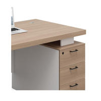 Bureau de travail moderne et simple avec tiroir, bureau d'ordinateur à domicile avec rangement, bureau compact pour petit espace