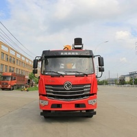 Promotion Spéciale : Camion-grue Dongfeng 4x2 5 tonnes à bras droit, moteur hydraulique Cummins pour la construction, le levage et le chargement de marchandises