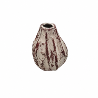 Vase en pulpe recyclée, finition asymétrique, pour décoration intérieure bohème rustique, coffret cadeau durable, ensemble d'objets d'art