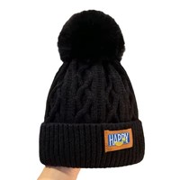 Gorro de Lana de Invierno para Niños al por Mayor, Transpirable y Cálido en Color Sólido, con Orejeras a Prueba de Viento y Efecto Estilizador para Cabezas Grandes