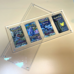 SHP vente directe d'usine <span class=keywords><strong>Pokemon</strong></span> cartes boîte Packs Original acrylique <span class=keywords><strong>Booster</strong></span> emballage <span class=keywords><strong>4</strong></span> fentes vitrine <span class=keywords><strong>Pokemon</strong></span> <span class=keywords><strong>Booster</strong></span> Pack étui - Product Image 2