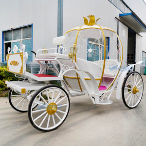 Carruaje de Lujo Eléctrico Estilo Cenicienta, Carroza Real de Metal y Hierro para Bodas y Turismo - Product Image 2