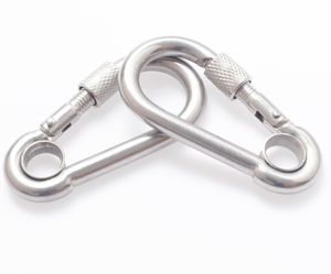 शीर्ष गुणवत्ता स्नैक हुक स्टेनलेस स्टील कारबिनर वसंत स्नैप हुक के साथ आंख वसंत क्लिप स्नैप हुक - Product Image 1