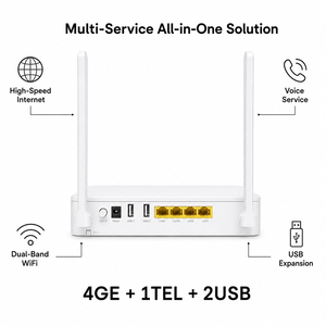 Second-hand dual-band WIFI5-frequency optical modems with 221N-2 antenna XPON 2.4&5G AC1200 ONU <b>Router</b> OMCI/TR069 FTTR/FTTX - Product Image 2