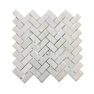 Azulejos de mosaico de mármol blanco, vetas grises, diseño moderno, directo de fábrica, profesional para cocina, baño, suelo, decoración de pared - Product Image 3