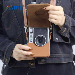 Étui de protection souple en cuir huilé fait main Caiul pour appareil photo Fujifilm <span class=keywords><strong>Instax</strong></span> <span class=keywords><strong>Mini</strong></span> <span class=keywords><strong>EVO</strong></span> - Product Image 6