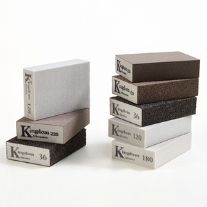 New Products Multi Scene Use of Aluminum Oxide Sanding 80 Rectangle Abrasive Tools Sponge <strong>Sand</strong> <strong>Block</strong> - Product Image 3