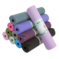 Tapis de yoga exclusif pour femmes, épaissi, antidérapant, insonorisant - Élastomère thermoplastique, longueur 183 cm, tapis de fitness professionnel