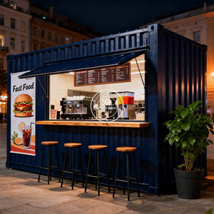 Precio <span class=keywords><strong>de</strong></span> fábrica Contenedor Bar Restaurante Perro caliente Helado Café Restaurante Contenedor con contenedor <span class=keywords><strong>de</strong></span> cocina Café Restaurante - Product Image 4