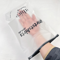 Sacs d'expédition en plastique mat givré imperméable sur mesure pour vêtements, sortie d'usine