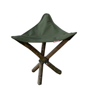 Chaise de <span class=keywords><strong>bushcraft</strong></span> portable à trois pieds <span class=keywords><strong>en</strong></span> coton TC, mobilier d'extérieur pliable, design rustique, durable, respirant, pour le camping et la <span class=keywords><strong>survie</strong></span> - Product Image 6