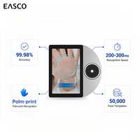 Utilisation en intérieur et en extérieur, 2 Go de RAM + 32 Go de ROM, écran de 8 pouces, terminal biométrique en alliage d'aluminium avec reconnaissance faciale et palmaire