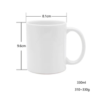 Tasse en Céramique à Sublimation, Vierge, 11 oz, Tasse à Café AAA pour Sublimation, Produits Céramiques pour Sublimation, Tazas Para Sublimar