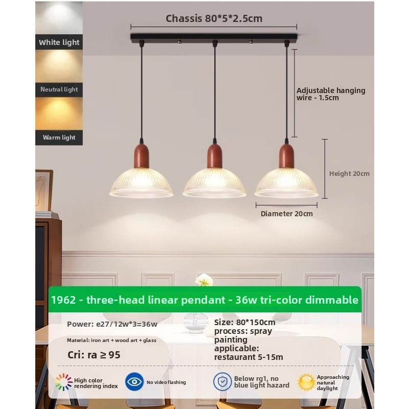3 têtes 36W tricolore