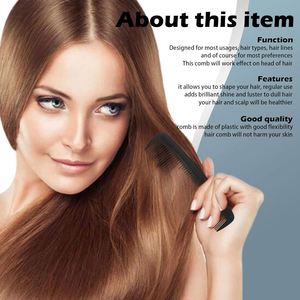 Eco-friendly Disposable Double Tooth Plastic Hair <b>Comb</b> with Customized Color for Hotels - Product Image 3