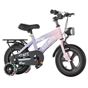 Vélo d'équilibre pour enfants 12 pouces, cadre en acier, roues d'apprentissage, double frein, pédales ordinaires et hauteur réglable pour utilisation en extérieur - Product Image 1