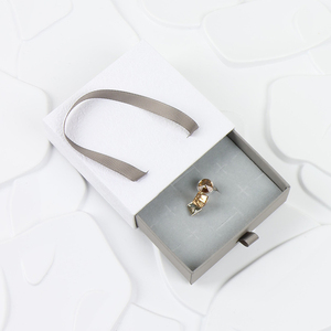 MOJIU Luxury Jewelry Packaging Gift Handle Drawer Cardboard <b>Small</b> Jewelry <b>Box</b> - Product Image 3