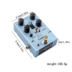 Pedale Looper per Chitarra, Multi-Effetto con Delay, Chorus, Riverbero e Accordatore in un Unico Dispositivo, Custodia di Qualità, Bypass, DC-9V - Product Image 6