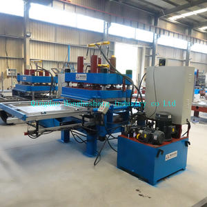 Prensa de Vulcanización Hidráulica, Patrón de Interbloqueo, 1000*1000 mm, Máquina de Moldeo de Alfombras, Prensa de Vulcanización para Estampado de Baldosas de Goma para Pisos - Product Image 3