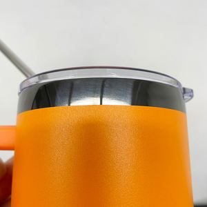 <b>Mirror</b> Black Plated Underneath Powder Coated Laser Engrave 10oz Colored Tumbler for Iced Coffee - Product Image 3