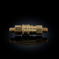 Raccord rapide hydraulique en laiton avec filetage mâle G 1/4 YBB série ISO 7241-1B, connecteur rapide hydraulique