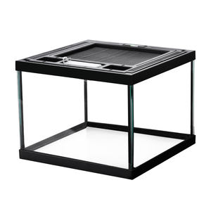 파충류 유리 탱크 전체 유리 측면 사용자 지정 파충류 유리 케이지 블랙 파충류 탱크 - Product Image 1