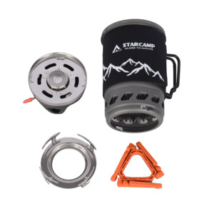 Réchaud à <span class=keywords><strong>gaz</strong></span> portable en alliage d'aluminium STARCAMP 900 ml pour <span class=keywords><strong>randonnée</strong></span>, <span class=keywords><strong>camping</strong></span> et pique-niques - Product Image 4