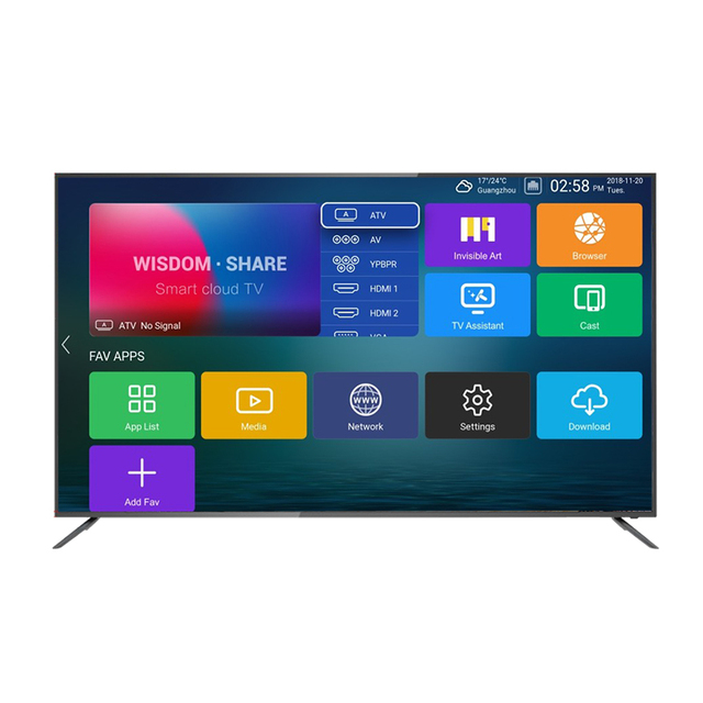 32 43 50 55 65 75 Inch 4K OEM LCD Television Factory Flat Screen Fhd UHD Smart Android 43inch LED TV