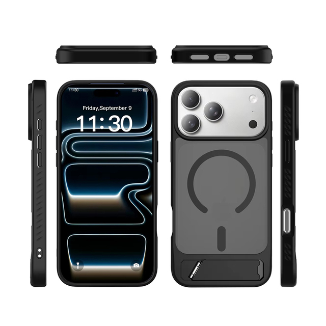 Factory Magnetic Kickstand Mobile Cover Wireless Charging Daily Use Shockproof Case for iPhone 18 17 Pro Max 16 15 14 13 Plus