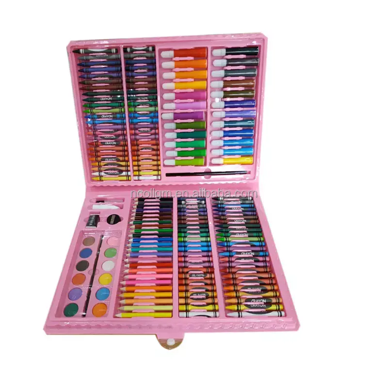 Hot Sell Aurora Kids Painting Set Professionele China Leverancier Koesteren Een Kind Talent Tekenen Blauwe 168Pcs Kunstset