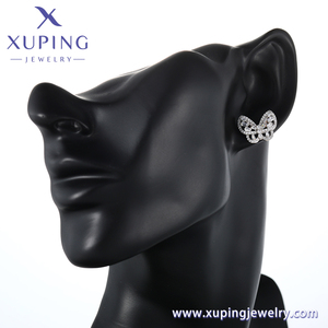 X000704331 Pendientes de Botón de Mariposa de Moda de la Marca XUPING, Pendientes de Botón Elegantes y Sencillos Multicolores para Mujer, Joyería de Lujo para Uso Diario - Product Image 6
