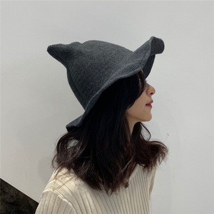 <span class=keywords><strong>Chapeau</strong></span> de sorcière en laine d'Halloween, <span class=keywords><strong>chapeau</strong></span> de fête, <span class=keywords><strong>chapeau</strong></span> tricoté pliable en laine pour pêcheur, décor de fête, <span class=keywords><strong>chapeau</strong></span> de sorcière de festival - Product Image 3