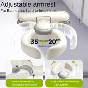 Supporto <span class=keywords><strong>Pieghevole</strong></span> da Parete per Vasca da Bagno per Neonati, Sedia da Doccia Regolabile con Braccioli e Ventosa per il <span class=keywords><strong>Bagnetto</strong></span> dei Bambini - Product Image 3