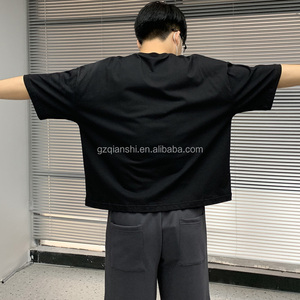 เสื้อยืดคอตตอนทรงครอปคุณภาพสูงสั่งทำพิเศษ ทรงหลวมโอเวอร์ไซส์ หนานุ่ม ไหล่ตก ทรงบ็อกซี่ ผลิตเสื้อยืด - Product Image 1