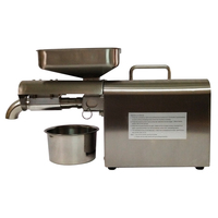 Machine d'extraction d'huile de coco vierge à petite échelle en acier inoxydable / équipement de presse à huile d'olive, d'arachide et de sésame avec filtre