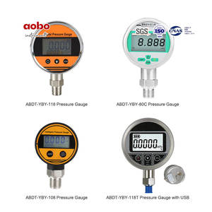 1/8 BSP <span class=keywords><strong>0</strong></span>.2% <span class=keywords><strong>0</strong></span>.5% FS doğruluk 1/4 NPT <span class=keywords><strong>160</strong></span> <span class=keywords><strong>PSI</strong></span> plastik yağ dolu <span class=keywords><strong>0</strong></span>-60MPA LCD dijital basınç göstergesi 4LCD ekran alt montaj - Product Image 4