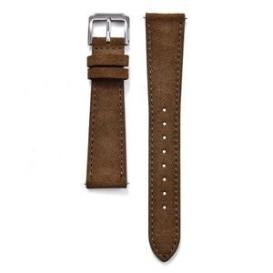 Bracelet de montre classique en cuir véritable et porte-sac à dégagement rapide, bracelet de remplacement décontracté et professionnel - Product Image 5